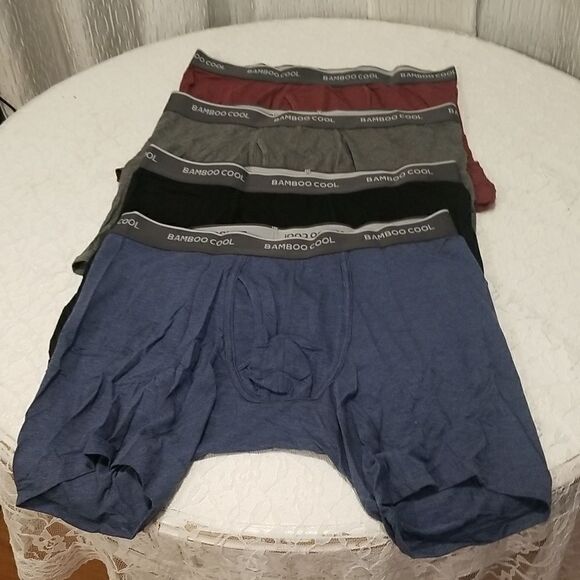 BAMBOO COOL Men’s Underwear boxer briefs Soft Comfortable Bamboo Viscose Large - Picture 10 of 15